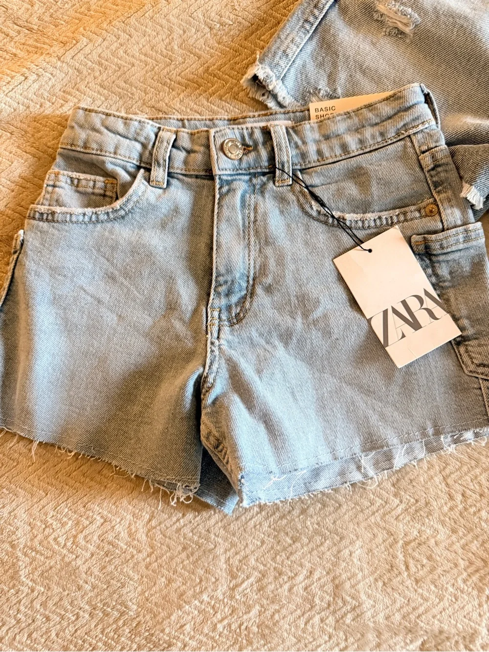 Girls Denim Shorts Bundle – Size 9 – Zara + Basic Shop